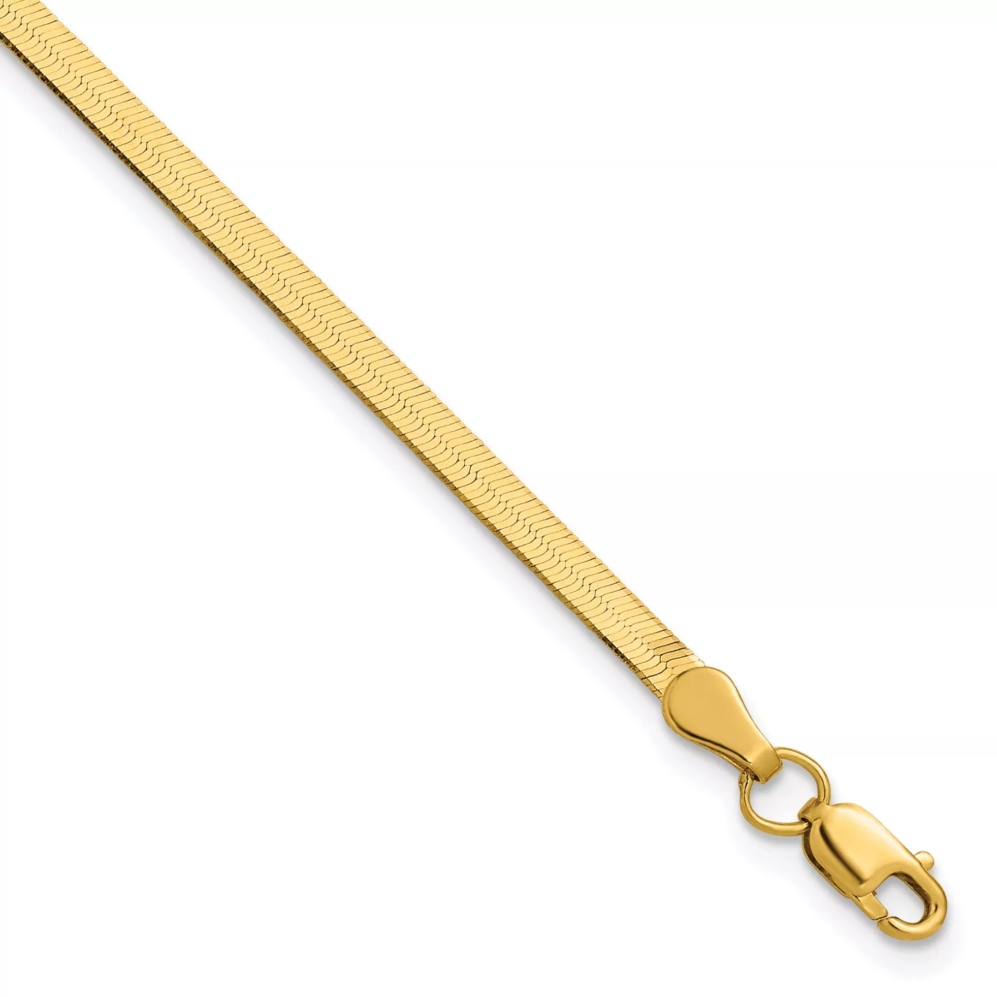 10k 2.5mm Silky Herringbone Chain