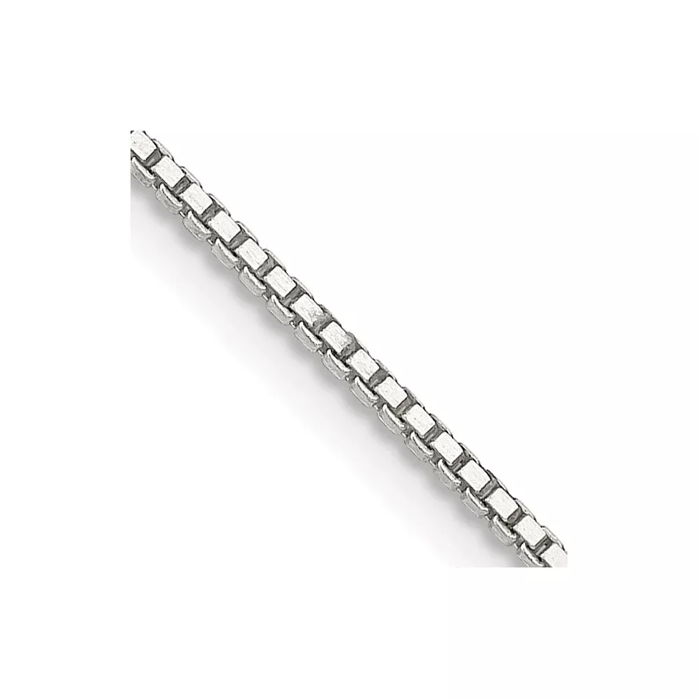 14 Inch Sterling Silver 1.1mm Box Chain Necklace