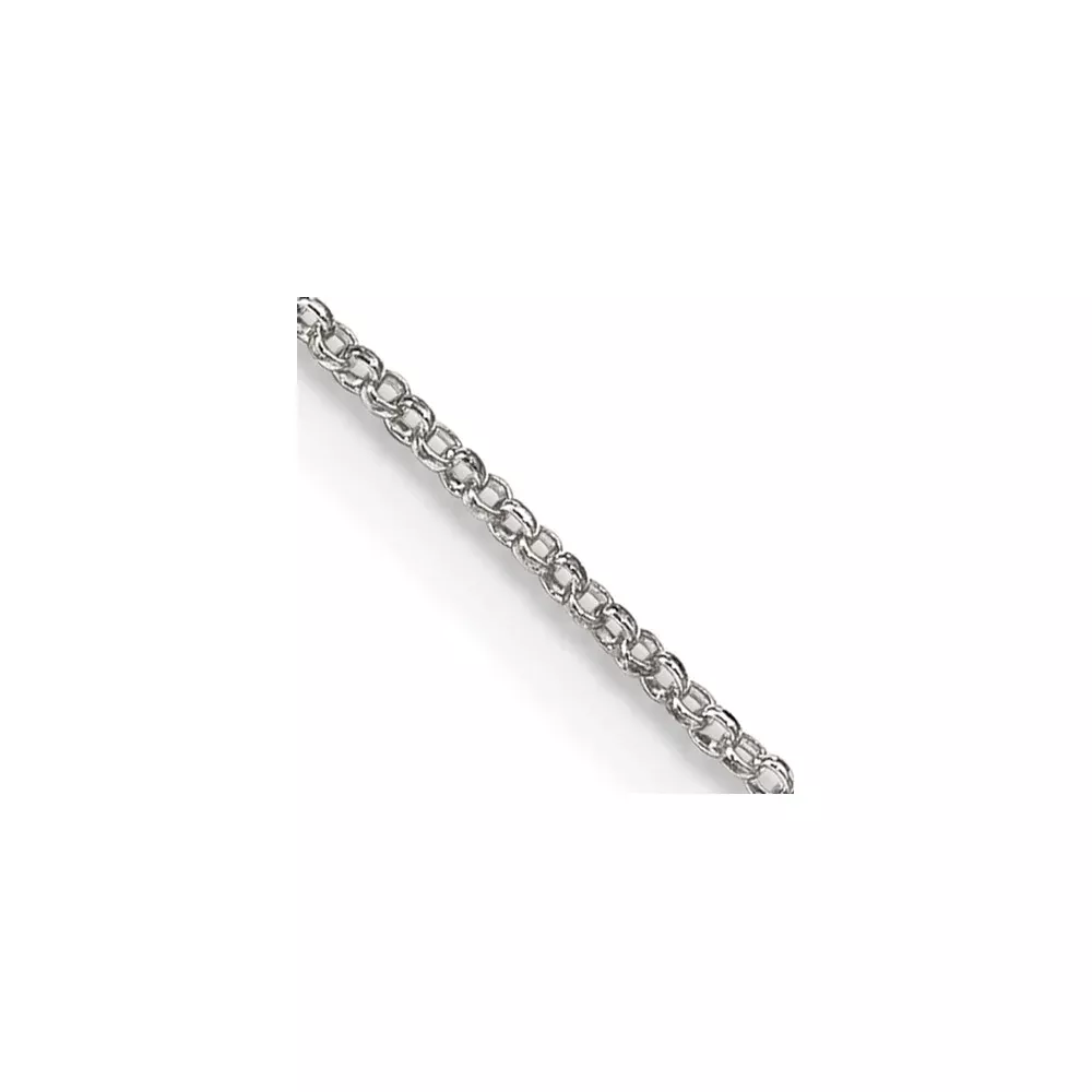 14 Inch Sterling Silver 1.1mm Rolo Chain Necklace