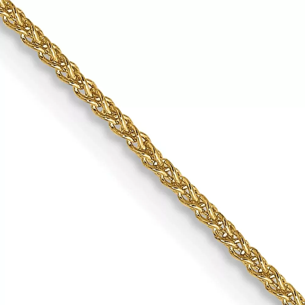 14K Yellow Gold 16" Spiga Chain with Spring Ring Clasp by Oro Pregiato