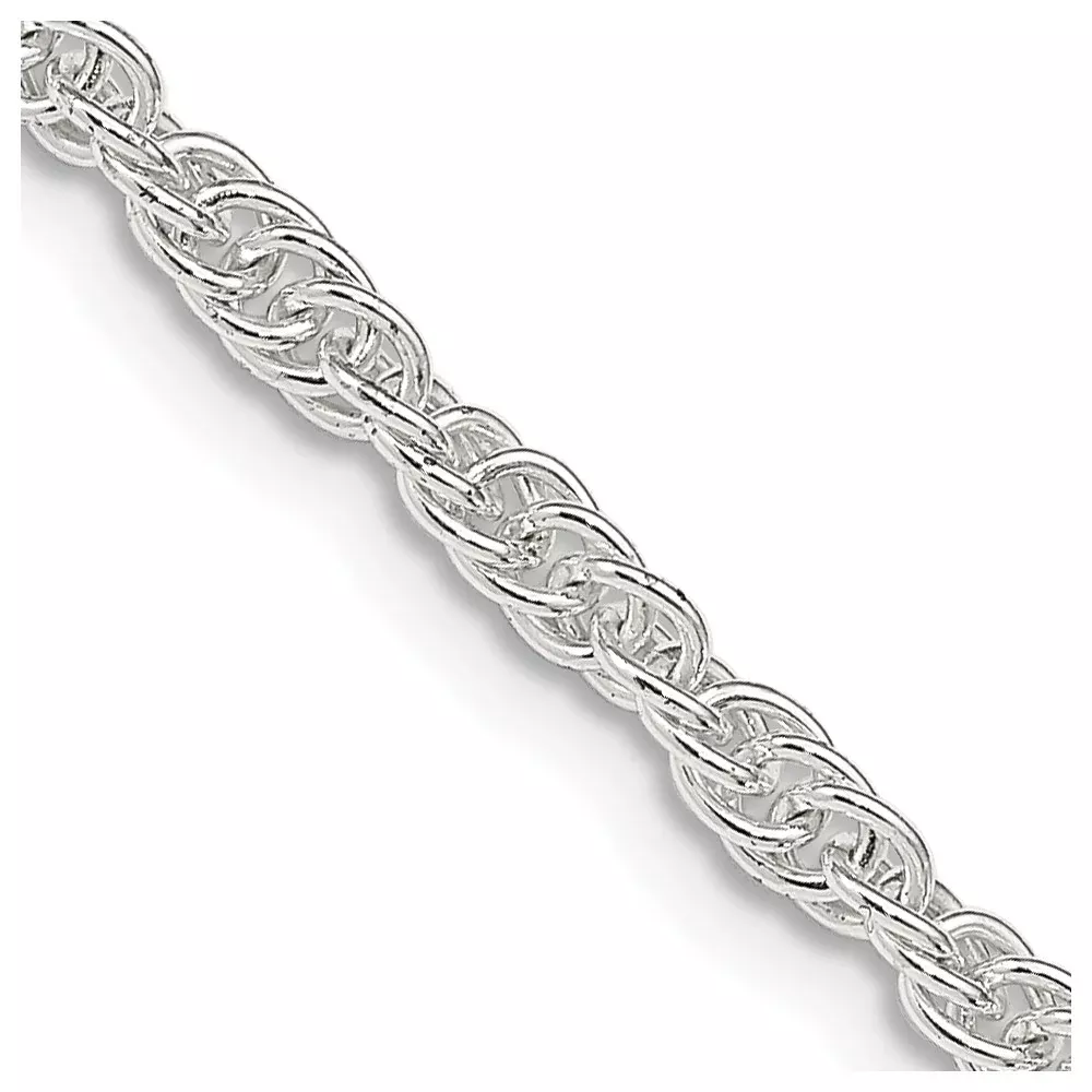 30 Inch Sterling Silver 2.75mm Loose Rope Chain Necklace