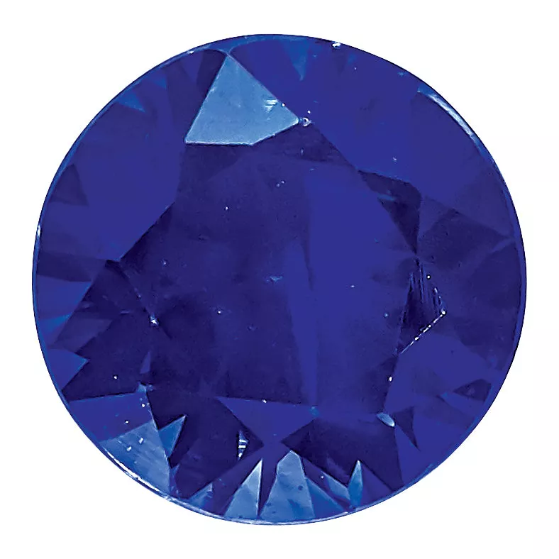 Blue Sapphire A Quality 1mm Round Diamond-Cut