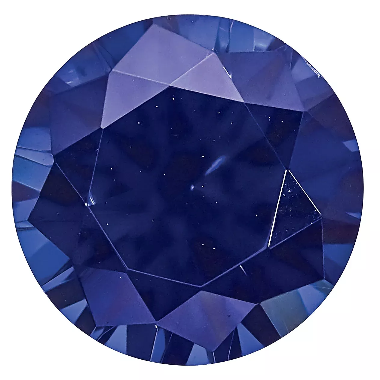 Gemstone Created Blue Sapphire 4mm Round