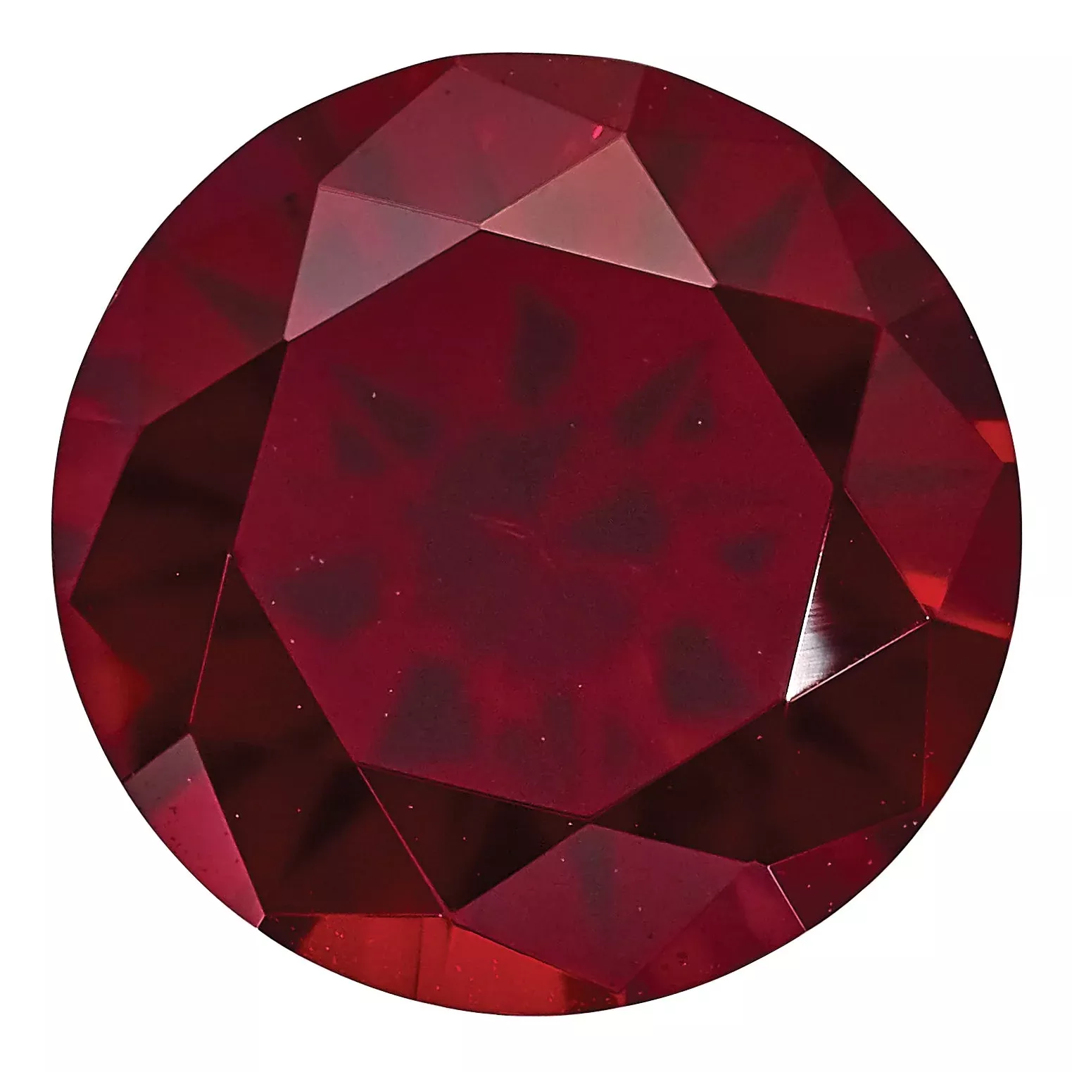 Gemstone Created Ruby 3mm Round