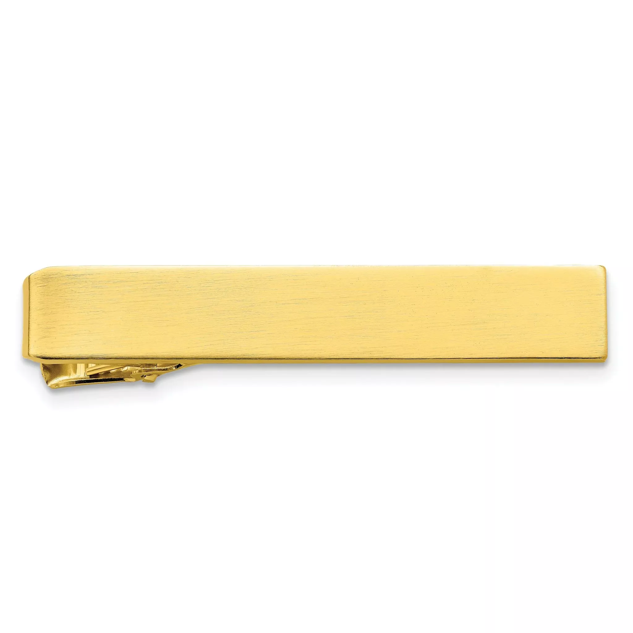Kelly Waters Gold-plated Satin Engravable Tie Bar