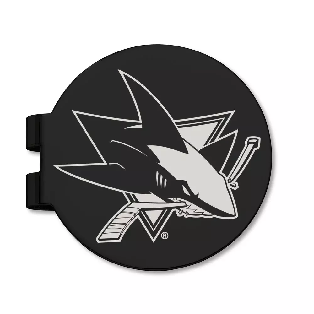 Stainless Steel San Jose Sharks Black Prevail Engraved Money Clip
