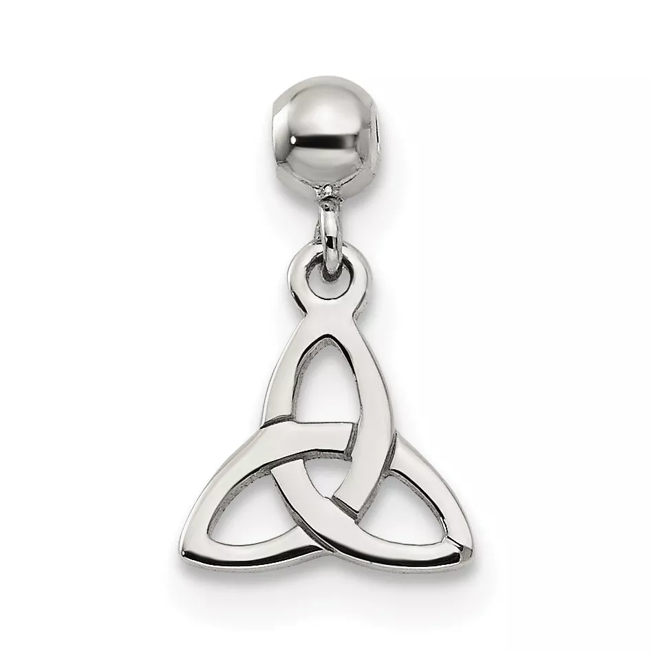 Sterling Silver Mio Memento Dangle Trinity Knot Charm