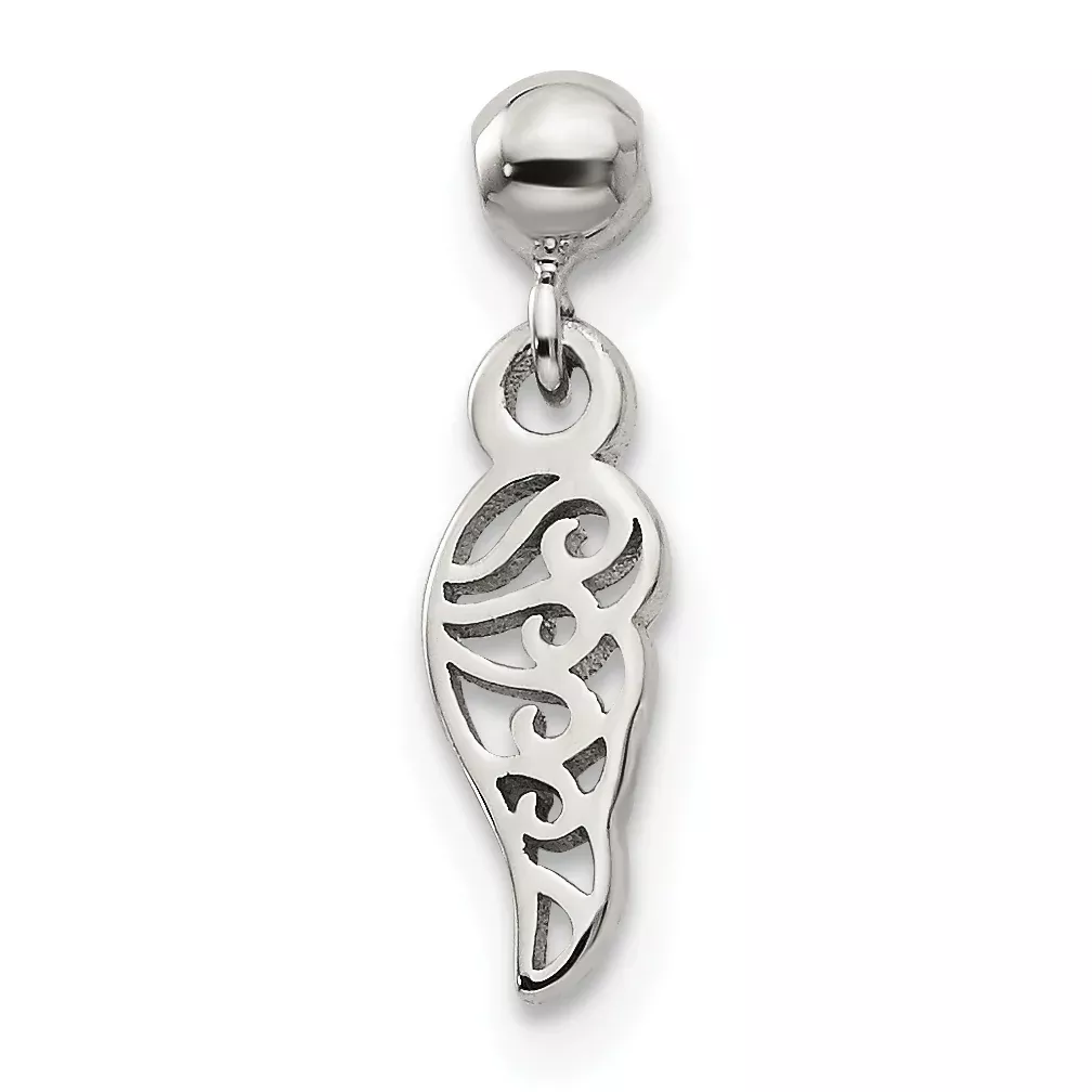 Sterling Silver Mio Memento Dangle Wing Charm