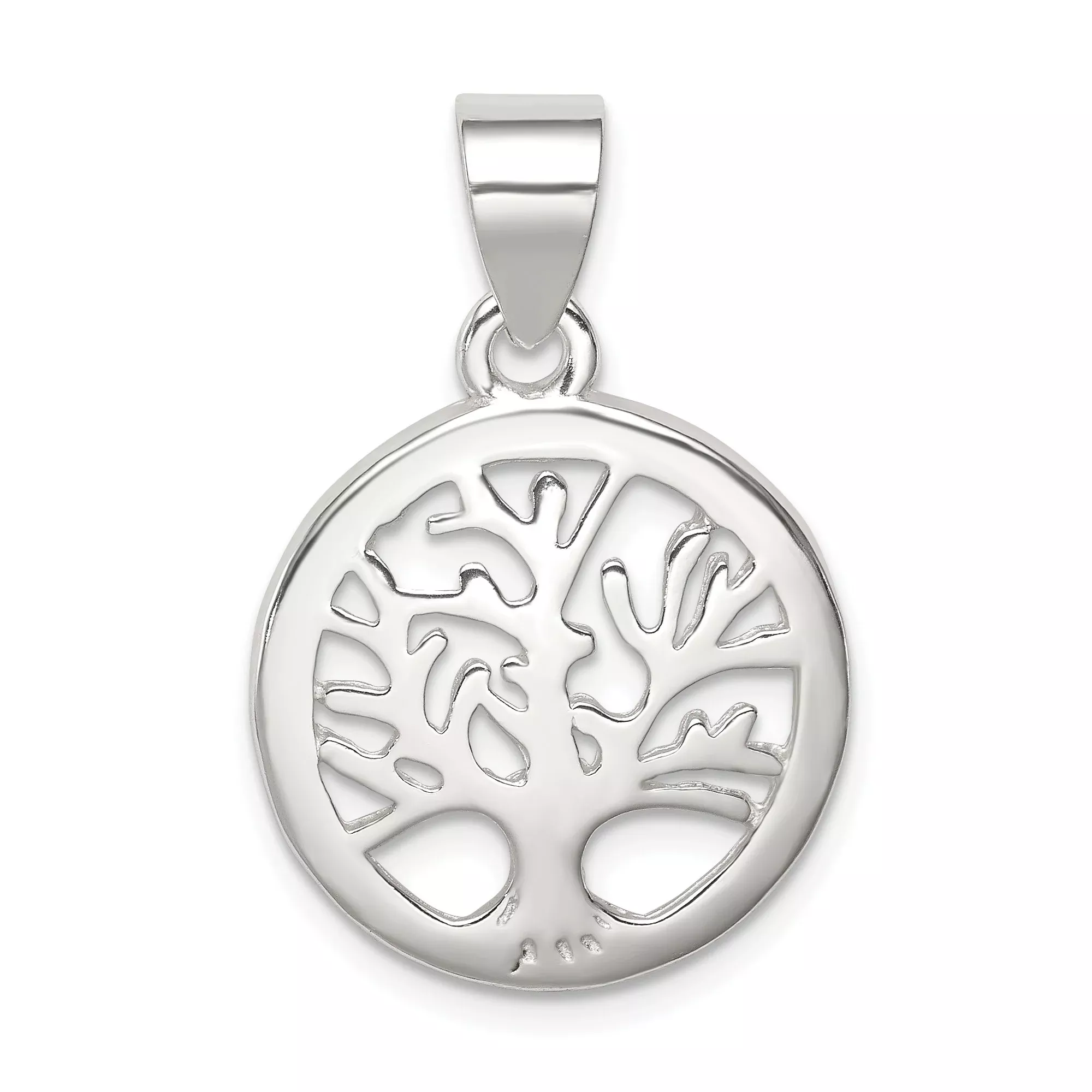 Sterling Silver Tree of Life Pendant with Openwork Design, Boho Celtic Spiritual Jewelry