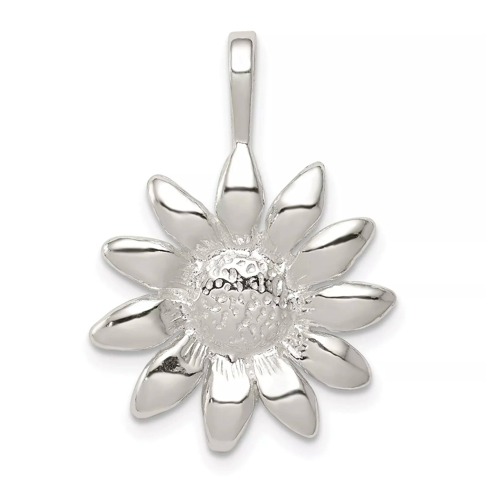 Sunflower Charm Pendant in Real 925 Sterling Silver