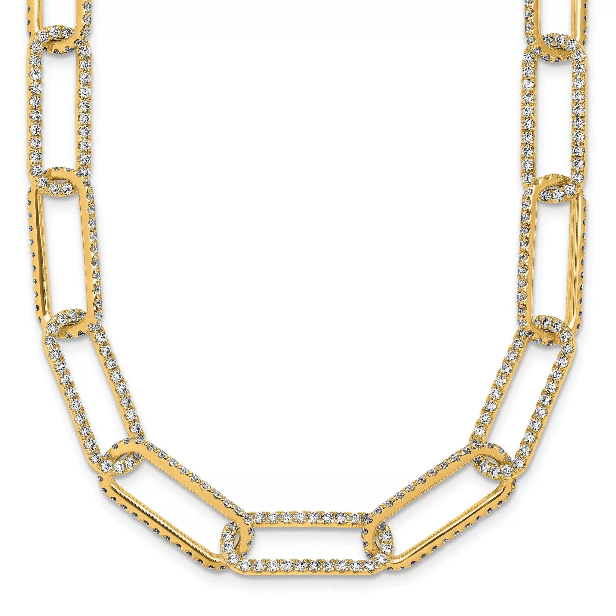 True Origin 14k 8 5/8 carat Lab Grown Diamond VS+ F+ 18 inch Link Necklace